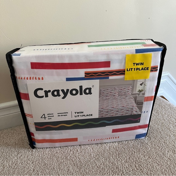 Brand New Crayola Twin 4 piece Sheet Set ***please read*** - Picture 2 of 3